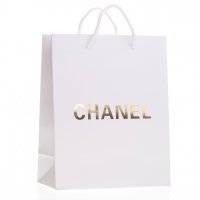 Пакет Chanel белый 25х20х10 оптом в Москва 